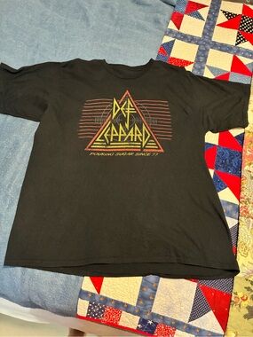 Led Zeppelin Black Graphic Short Sleeve Tee Shirt Band